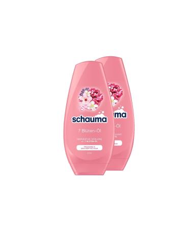 Schauma Schauma Schwarzkopf Repairing Conditioner with 7 Flower Oils (2 x 250 ml) conditioner for dry and tired hair conditioner for radiant shine without weighing hair down