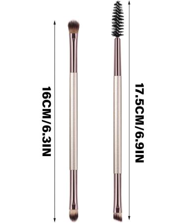 Angled Eyebrow Brush Eyelash Brush Eyelash Comb Eyeshadow Brush Eye Makeup Brush Double Head Eyebrow Brush For Makeup - Buy Online on GoSupps.com