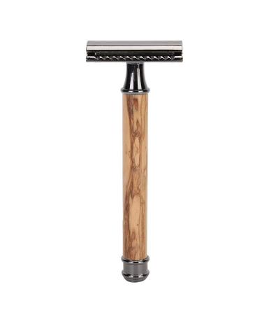 Men's Retro Double Sided Razors Razor for Shavers Barbershops Shaving Tool for Men (Black)
