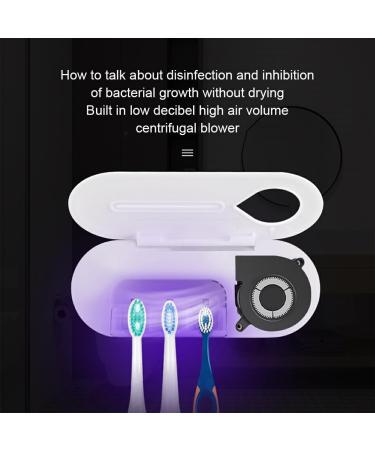 Osiuuujkw Cordless Toothbrush Sterilizer with Anti-Eyebrow Function - Wall-Mounted Bacterial Growth Inhibitor for Home Use - Buy Online on GoSupps.com