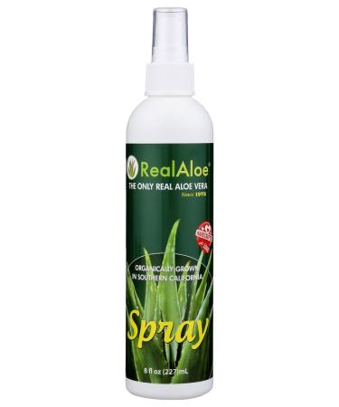 Real Aloe Vera Spray 8 Fluid Ounce (Pack of 24)