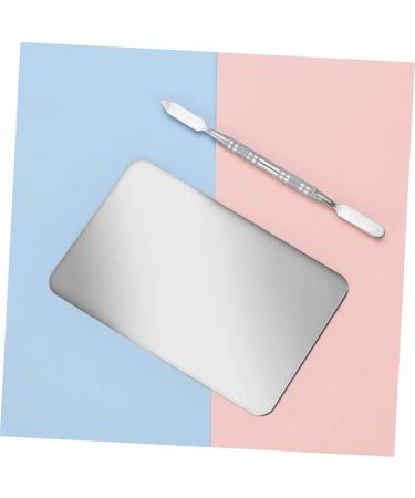 Beatifufu 1set Makeup Mixing Pad with Spatula for Foundation Eyeshadow Compact Lightweight Durable for Color Mixing Perfect Blending - Buy Online on GoSupps.com