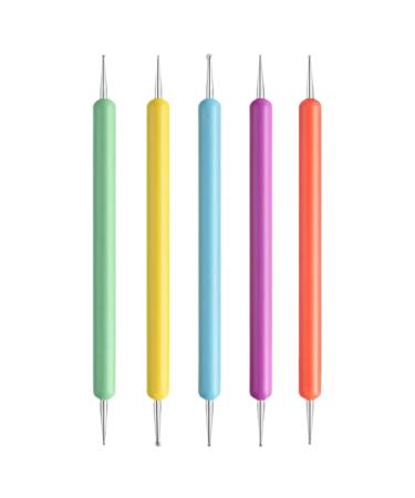 Yianyal Dotting - Double-Ended Tool - Dotting Tools Tip Dot Paint Manicure Kit Tool for Home Drawing Painting Embossing