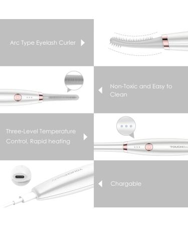 TouchBeauty Heated Eyelash Curler - Professional Portable Electric Makeup Tool AG-1859W - Buy Online on GoSupps.com