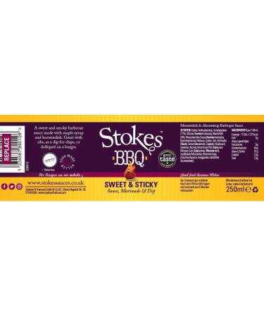 Stokes BBQ Sauce Sweet & Sticky 250ml - Buy Online on GoSupps.com