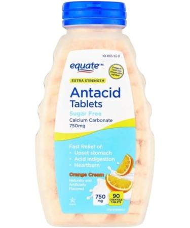Extra Strength Antacid Wintergreen Chewable Tablets/Orange cheawable 750 mg 186 Count Extra Strength Active Ingredients Pack of 2 by Kwabossal - Buy Online on GoSupps.com