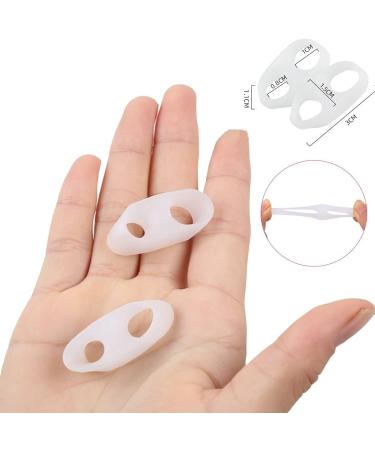 Buy 2 Pairs of Soft Silicone Toe Separators | Little Toe Correctors & Protectors - International Shipping Available - Buy Online on GoSupps.com