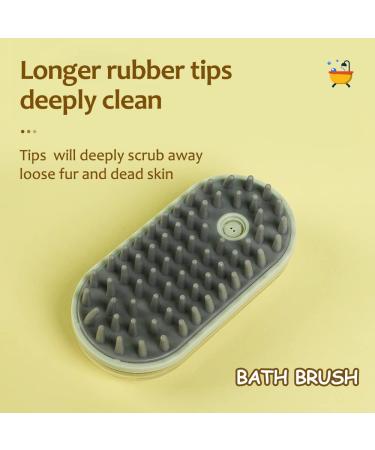 2-in-1 Dog Bath Brush for Long Haired Dogs | Shedding Control & Grooming Tool - Buy Online on GoSupps.com