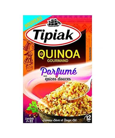 Tipiak Gourmet Quinoa Scented with Sweet Spices White and Red Wheat Quinoa Pack of 2 240 g (Pack of 4)