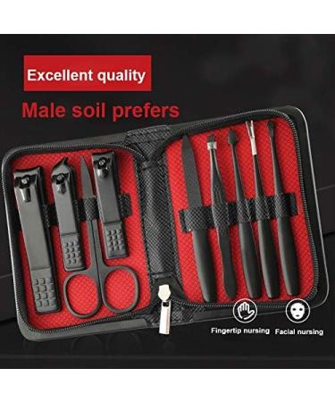 Nail clippers set Black Nail Clippers Set Nail Tools Nail Art Tools Clippers Trimmers 9-piece Stainless Steel Manicure Set (Color : B) - Buy Online on GoSupps.com