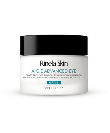 A.G.E Advanced Eye Cream - Anti Aging Retinol-Free Treatment for Dark Circles Puffiness & Fine Lines - AGE Inhibitor Eye Care Multi-Corrective Peptide Formula Anti-Aging Care 1.6 Fl Oz