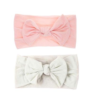 Buy Guifier 8-Piece Nylon Baby Headband Set | Soft Bow Hair Bands for Newborns & Toddlers | Stylish Turban & Knotted Headwraps for Girls - Buy Online on GoSupps.com