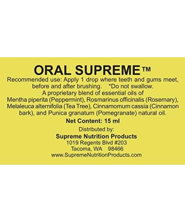 Buy Oral Supreme Essential Oil Blend - 15 ml | Supreme Nutrition | International Shipping Available - Buy Online on GoSupps.com