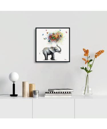 Yidepot Cute Cat Canvas Wall Art | Funny Kitty-Cat Babies Painting | Black Wood Frame | Girl's Bedroom Decor | 30x30CM Framed - Buy Online on GoSupps.com