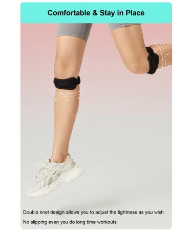 Knee Brace for Pain Relief - Unisex Compression Sleeve for Running and Support - Black - Buy Online on GoSupps.com