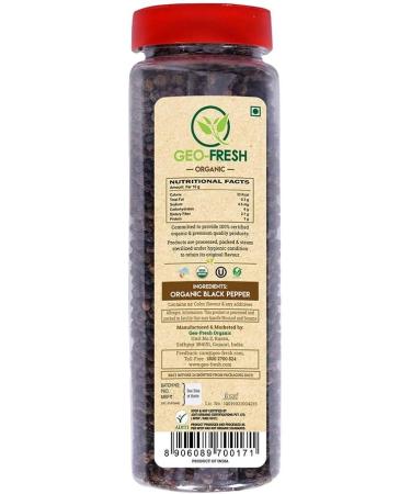 Geo Fresh Organic Black Pepper (200g) - USDA Certified - Buy Online on GoSupps.com