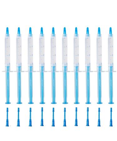 Professional Teeth Whitening Gel 10 PCS 3ML Sensitive Tooth Whitener Gel Syringes Refills 35% CP Bleaching Gel for Teeth Whitening Light