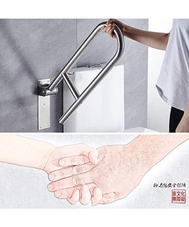 Bathroom Grab Bar Safety Support Rail Folding Handicap Grab Bars Rails Toilet Handrails Bathroom Safety Flip Up Stainless Steel Shower Grab - Buy Online on GoSupps.com