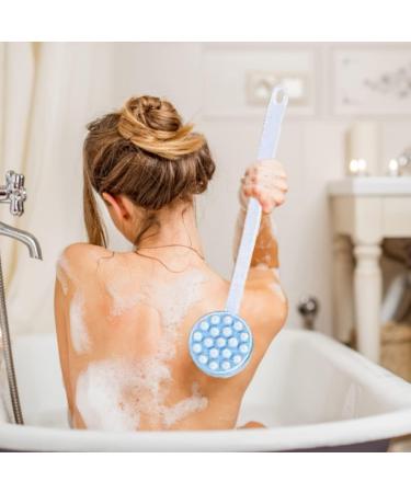 Lotion Applicator Back Cream Scrub Massager - Long Handle Shower Rub Brush for Effortless Application - Buy Online on GoSupps.com