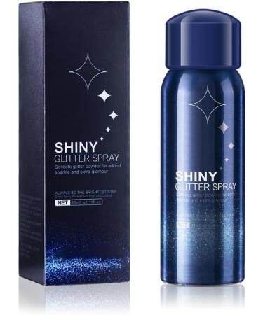 Body Glitter Glitter Spray Glitter Spray for Hair and Body Glitter Hairspray Face Body Shiny Spray for Stage Makeup and Festival Rave 2.11oz/60ml