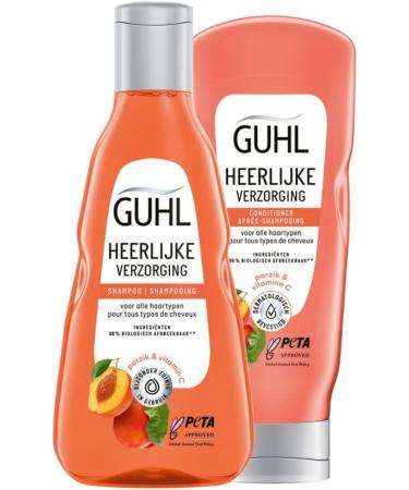 Kao Group Guhl Wonderful Care Shampoo with Peach Oil For Normal Hair 250 Milliliters - Buy Online on GoSupps.com