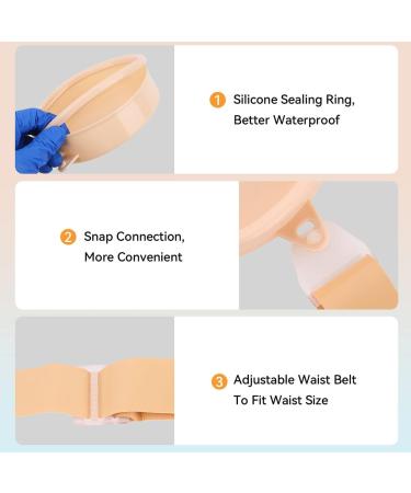 STEAWOCE Ostomy Shower Cover | Waterproof Bath Protector with Adjustable Belt | Colostomy Supplies - Buy Online on GoSupps.com