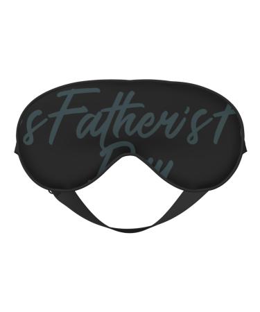 Happy Father's Day Sleep Mask Adjustable Double -Sided Eye Mask Soft Sleeping Eye Covers for Sleeping Perfect Shading Reduce Eye Edema