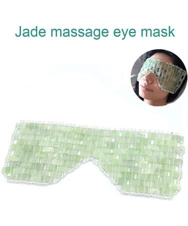 Jade Eye Mask | Natural Cold Therapy for Eye Fatigue | Relax & Revitalize | International Shipping Available - Buy Online on GoSupps.com