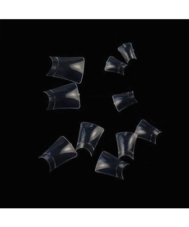 Forten 500 pcs Clear Crystal Duck Feet Style Wide French False Nail Tips | Acrylic Nail Set - Buy Online on GoSupps.com