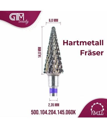 KMIZ Professional Carbide Milling Cutter Cone Medium - Premium Purple Ring | International Shipping Available - Buy Online on GoSupps.com