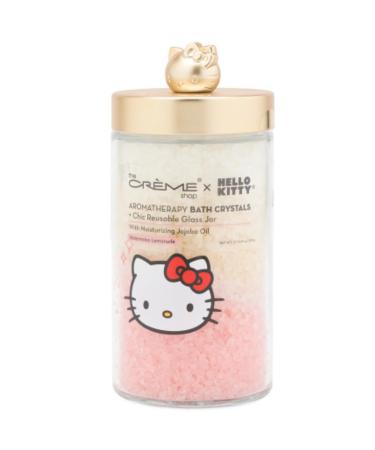 The Creme Shop Hello Kitty armatherapy Bath Crystals+ Chic Reusable Glass jar