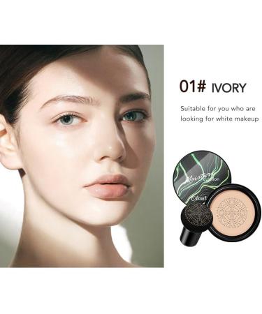 Air Cushion CC Cream 2024 New Mushroom Head Air Cushion CC Cream Air Cushion CC Cream Mushroom Head Mushroom Head CC Cream Foundation Long-Lasting Waterpro of Matte Moisturizing Concealer (Ivory 15g) Ivory 15g - Buy Online on GoSupps.com