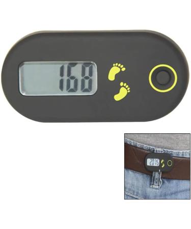 XLKJ pedometer clip pedometer portable with clip and converter mini 3D pedometer without app and cell phone for walking sport (black)