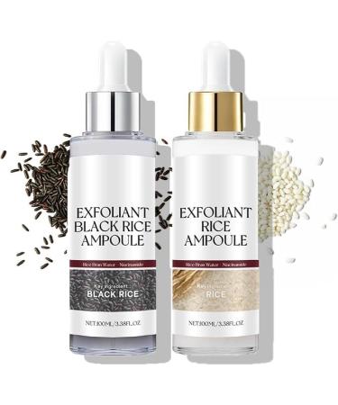 Generisch Peel Shot Glow Pack of 1 bottle of black and white rice gentle exfoliating scrub for face and body removes dead skin cells and blackheads (black + white 100 ml)