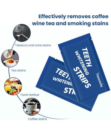 Teeth Whitening Strips - 21 Treatments Gentle on Enamel Non-Sensitive - 42 Strips for a Bright Smile - Buy Online on GoSupps.com