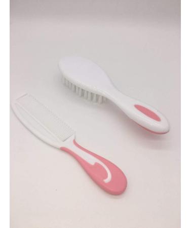 Little Angel Baby Hair Brush and Comb Set - Pink | Baby Brush Kit for Newborns and Infants - Buy Online on GoSupps.com
