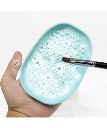 Makeup Brush Cleaner Mat Forreen 2 Pieces Makeup Brush Cleaning Mat Silicone Portable Colorful Durable Makeup Brush Cleaning Pad for Cleaning Various Makeup Brushes - Buy Online on GoSupps.com