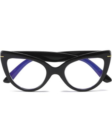Kokobin Cat Eye Reading Glasses for Women | Anti-Glare & Comfortable | Black +1.5 Diopters - Fashionable Computer Readers - Buy Online on GoSupps.com