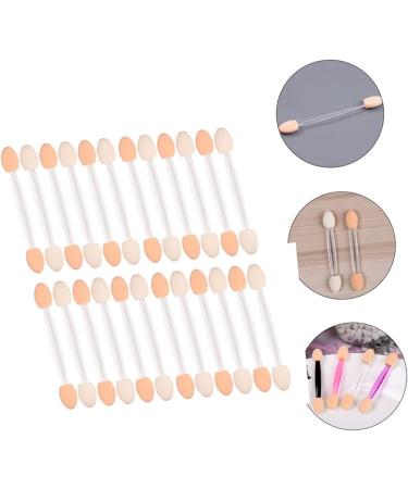 Ipetboom 50pcs Two-color Eyeshadow Brush Eyeshadow Stick Eyeshadow Sponge Latex Sponge Eyeshadow Cosmetics - Buy Online on GoSupps.com