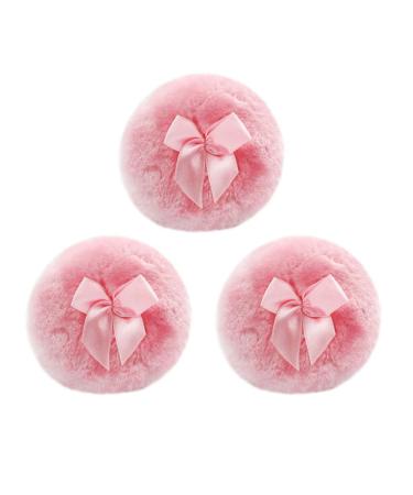 Frcolor 3Pcs Baby Body Puff - Soft Round Cosmetic Sponges for Foundation & Cream | Washable Makeup Applicators with Bow Handle - Buy Online on GoSupps.com
