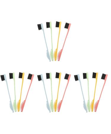 FRCOLOR Eyebrow Tools 16 Pcs Double Ended Eyebrow Hair Comb Makeup Tool Lash Tool Hair Teasing Comb Lashes Tool Home Tools Double Sided Hair Brush Brow Brush Comb Cosmetics Abs Household