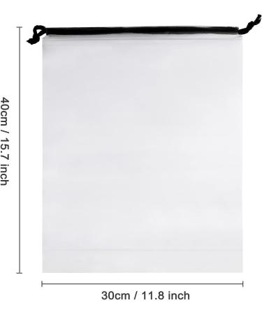 14pcs Transparent Shoe Bags with Drawstring - Travel Storage Solution for Men and Women - Buy Online on GoSupps.com