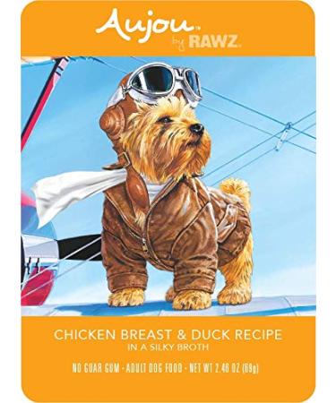 Rawz Aujou Chicken Breast & Duck Dog Food 8/2.46 oz Pouches