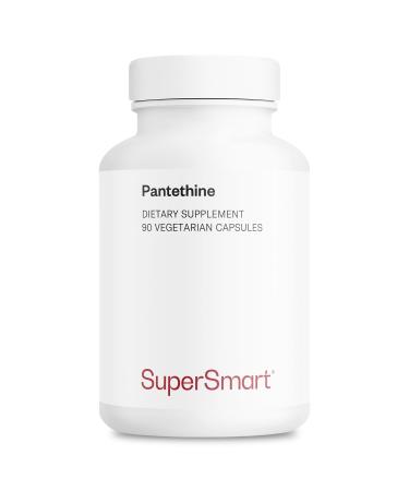 Supersmart - Pantesin Pantethine 600 mg per Day (Pantothenic Acid) - Active Vitamin B5 Supplement | Non-GMO & Gluten Free - 90 Vegetarian Capsules