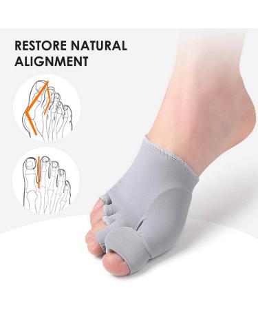 Keduoduo 2-Piece Foot Care Set | Big Toe Hallux Valgus Corrector & Bunion Straightener - Orthotics Pedicure Socks - Buy Online on GoSupps.com