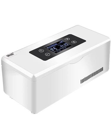 ZCM-JSDS Travel Medicine Cooler Mini Medicine Refrigerator and Insulin Cooler for Car 2-8 C Medical Refrigerator Drug Cooler for Interferon/Drug Storage 3*Battery
