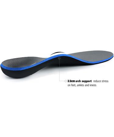 Plantar Fasciitis Insoles Arch Supports - Gray Men's 9-9 1/2 | Women's 11-11 1/2 - Buy Online on GoSupps.com