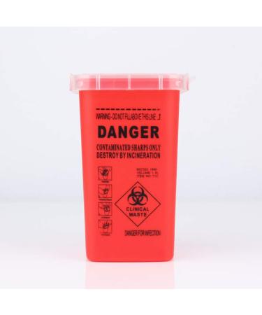 DOITOOL Sharps Container - Small Disposal for Needles, Blades & Dermaplane - Home & Tattoo Use - Red - Buy Online on GoSupps.com