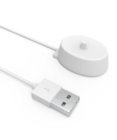 Replacement Waterproof Electric Toothbrush USB Charger Baese Inductive Power Cord Fit for for Braun Oral-B Pro 1000 1500 3766  3000  3757 Portable for Travel Carrying