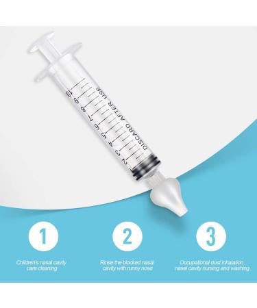 Baby Nasal Aspirators Set | Portable Infant Nose Cleaner | 10ml Professional Nasal Irrigator | Reusable Silicone Tips | For 4+ Month Infants - Buy Online on GoSupps.com